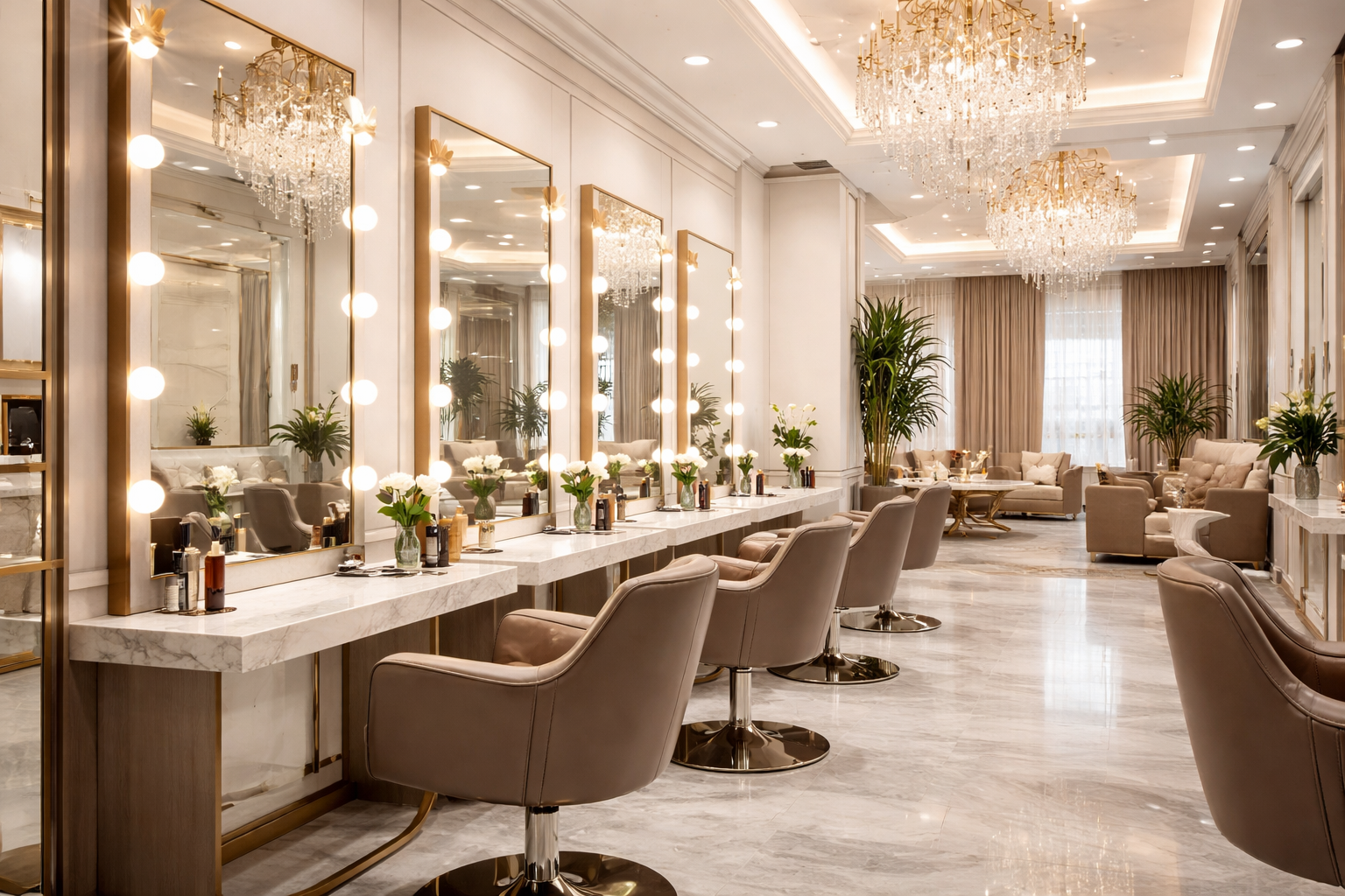 Salon de coiffure élégant